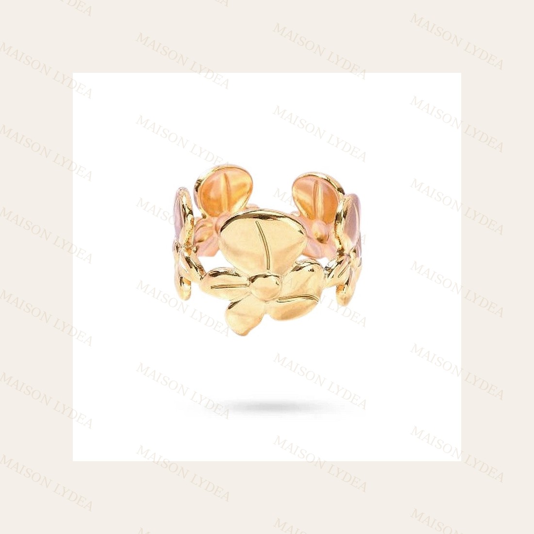 Bague Doré Fleur