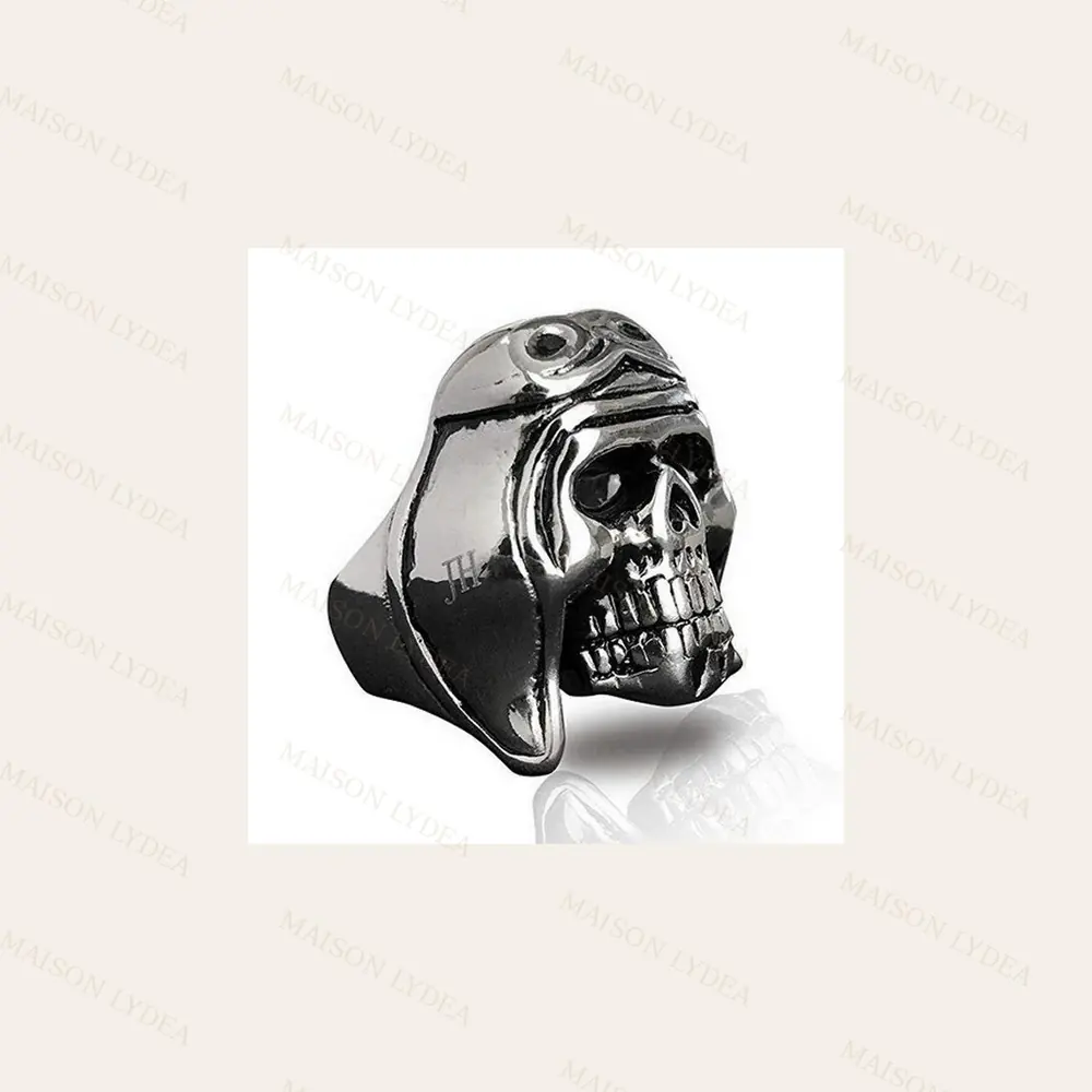 Bague Aviateur Initial JH ( Johnny Halliday