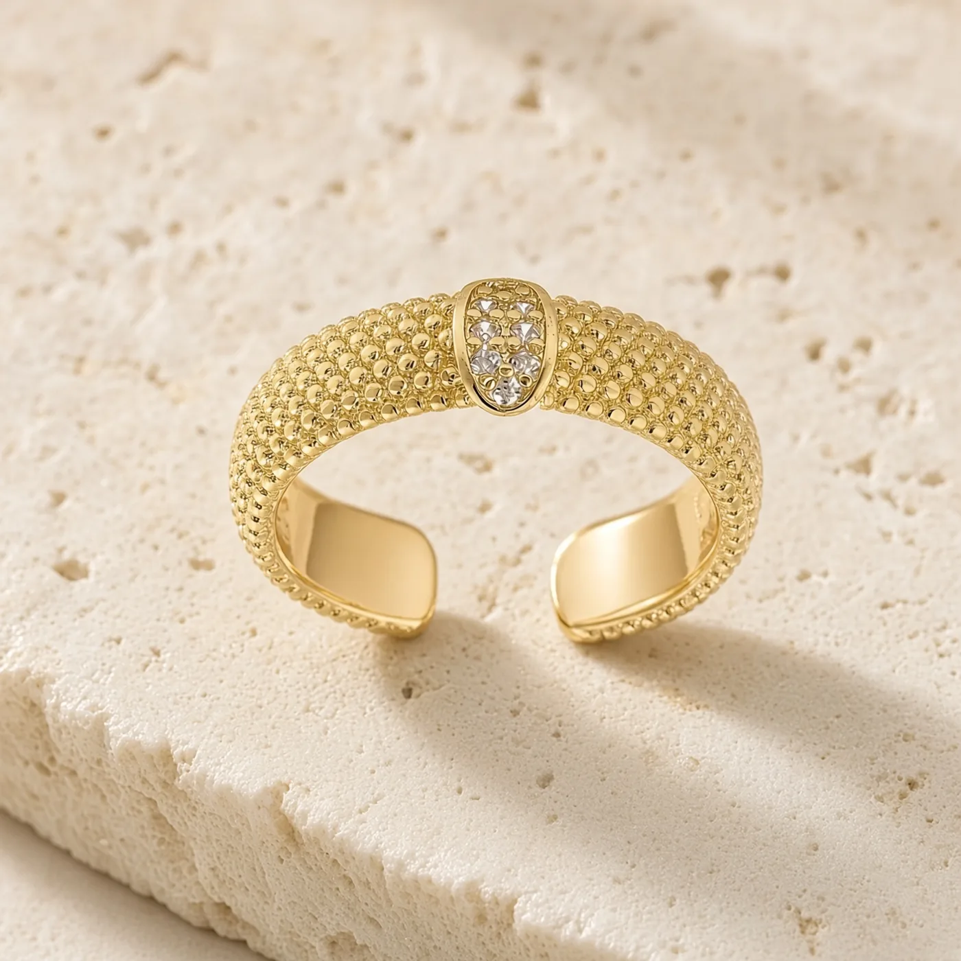 Bague Femme Réglable Alliance Zirconiums Sertis