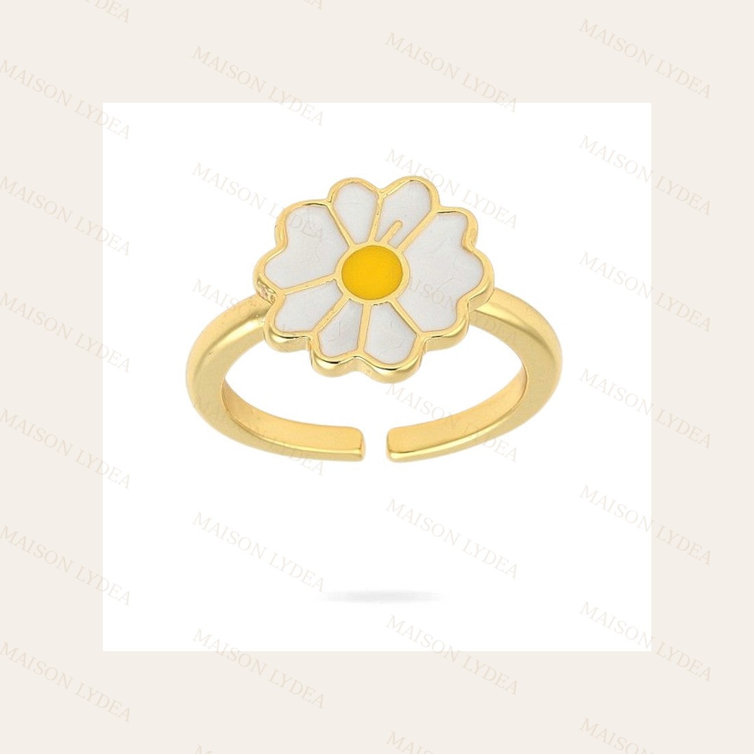 Bague Femme Réglable Fleur Marguerite