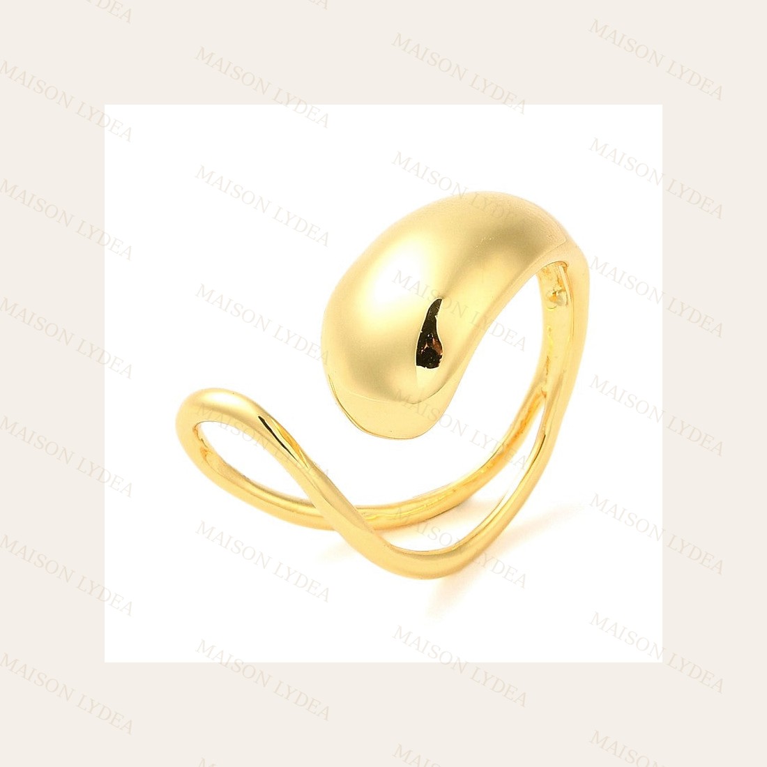 Bague Femme Réglable Larme
