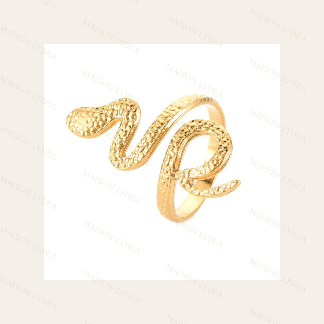 Bague Femme Réglable Serpent