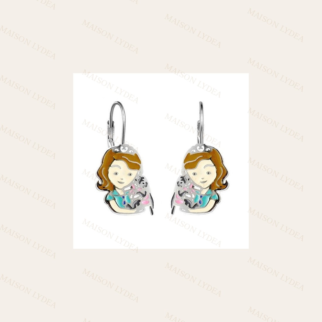 Boucles D'oreilles pour Fille Argenté
