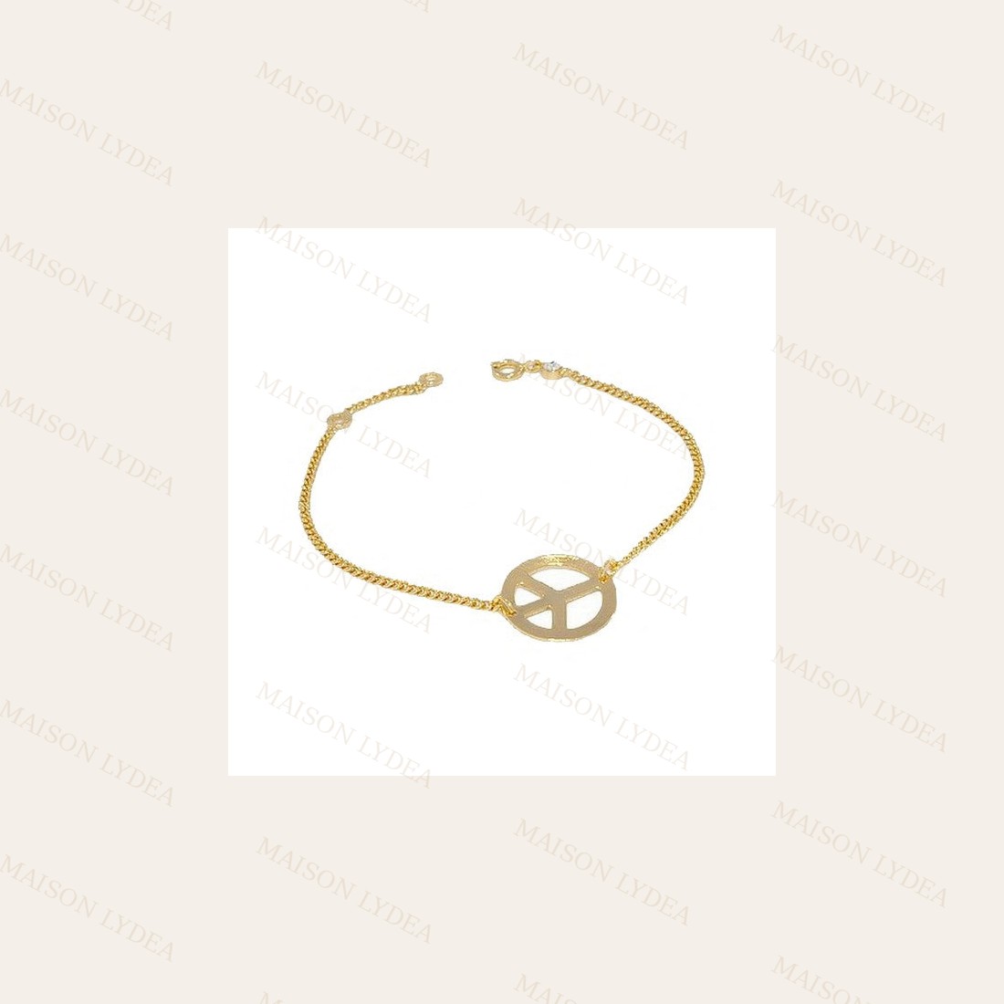 Bracelet Cercles 'Peace And Love'