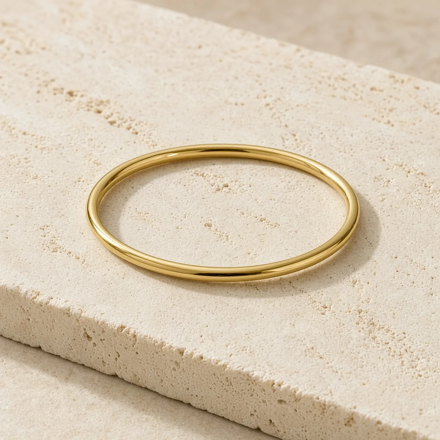 Bracelet Jonc Doré or 18K