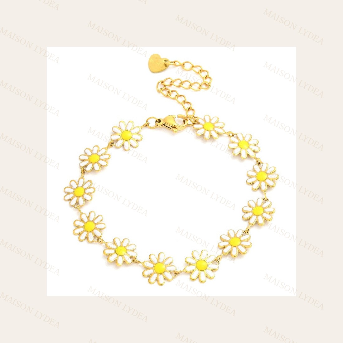 Bracelet ligné de marguerites ou enfant