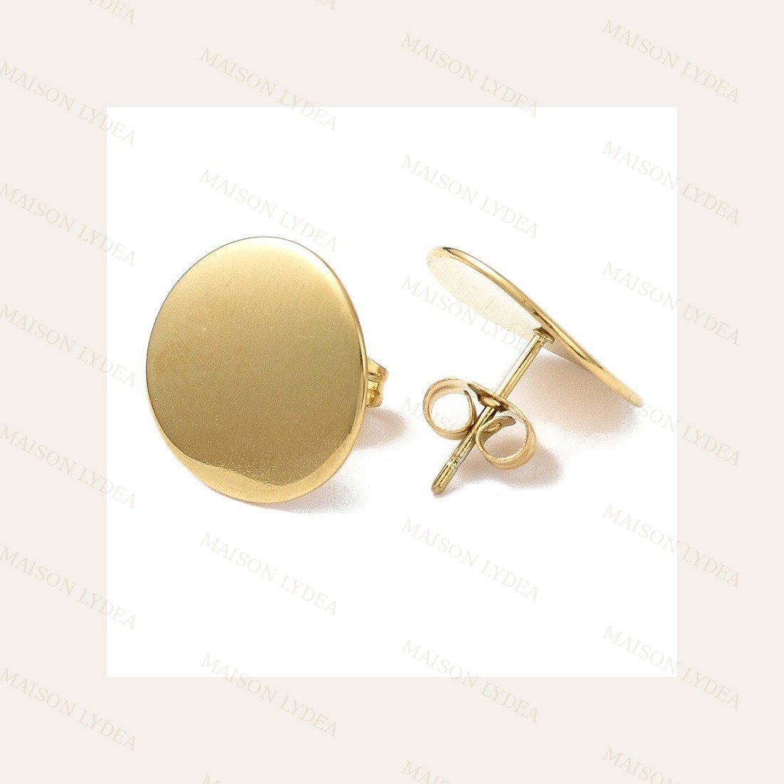 Boucles D'oreilles Puces Rondes