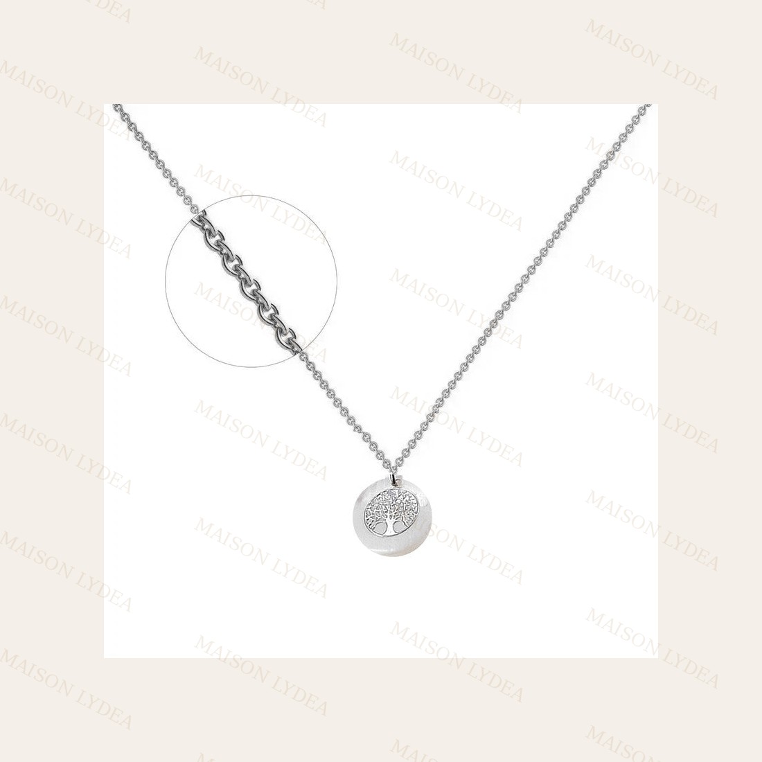 Collier Arbre de Vie Coquille de Nacre