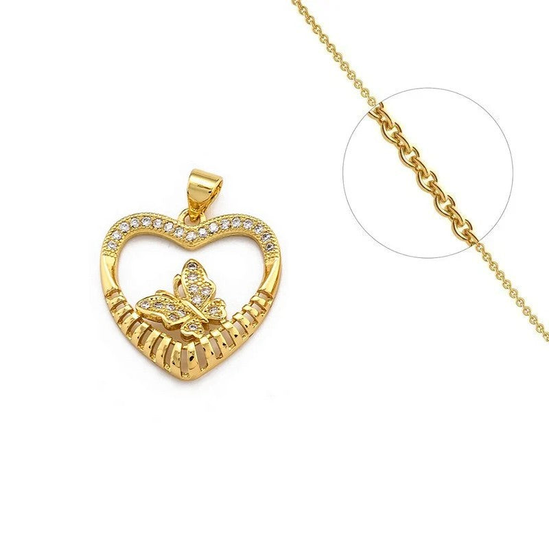 Collier chaîne et son pendentif cœur