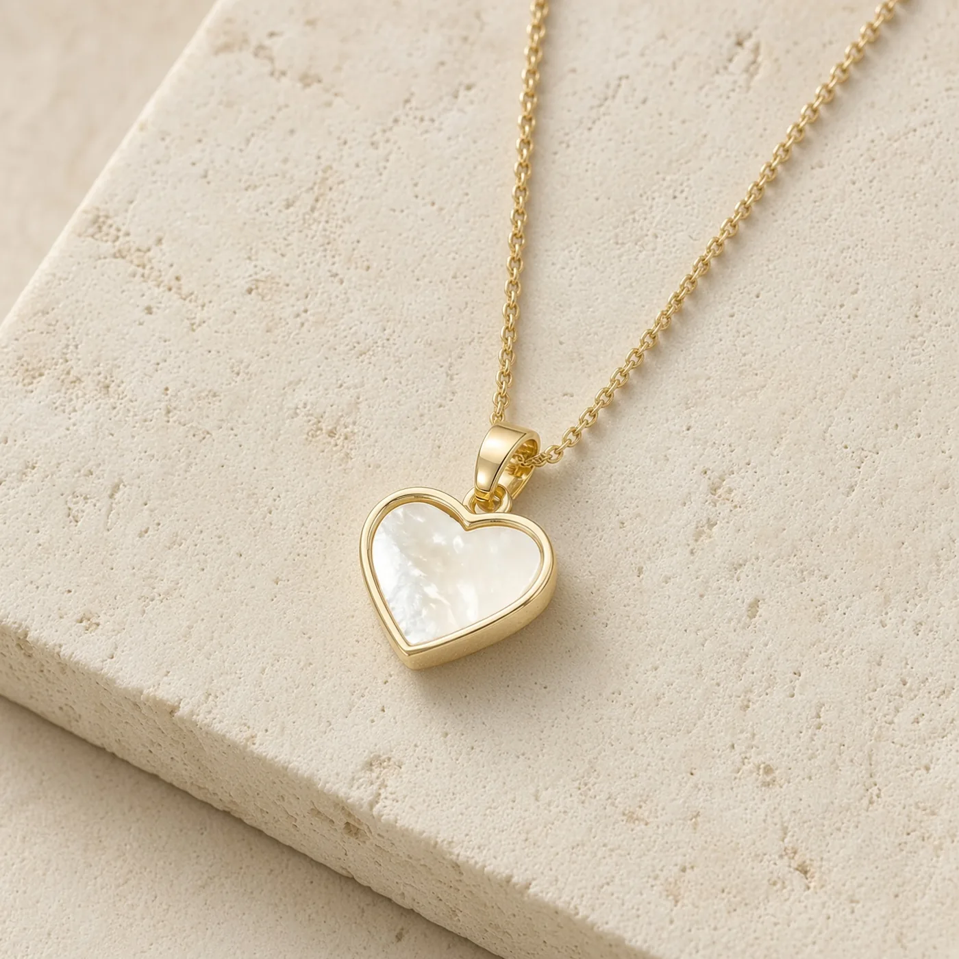 Collier Cœur Nacre