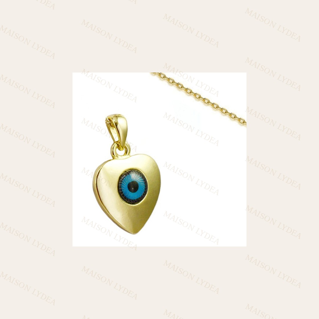 Collier Coeur Oeil Turc