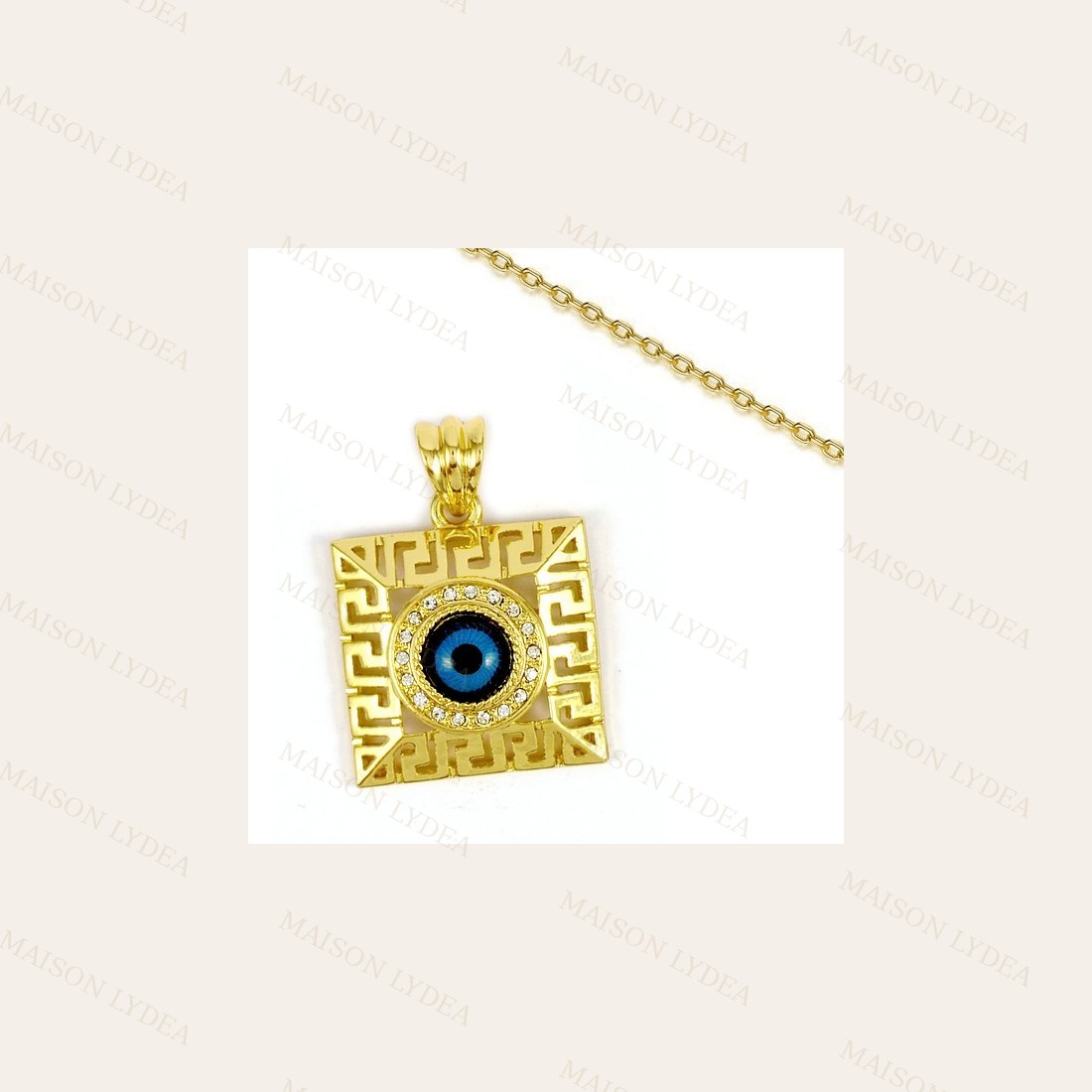 Collier Oriental Carré Oeil Turc