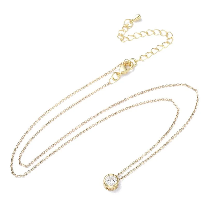 Collier Solitaire Diamant CZ