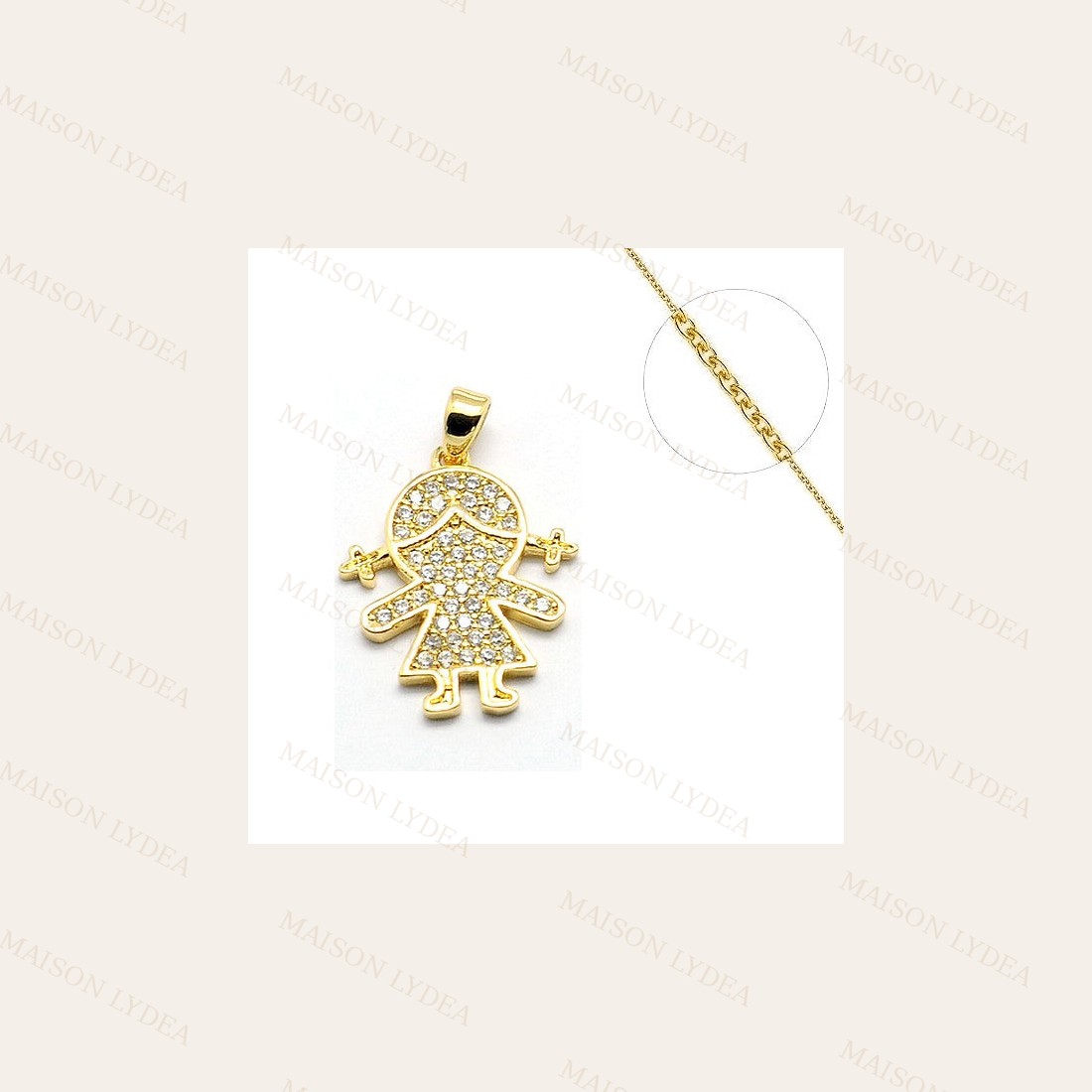 Collier Zircon Cubique Petite Fille
