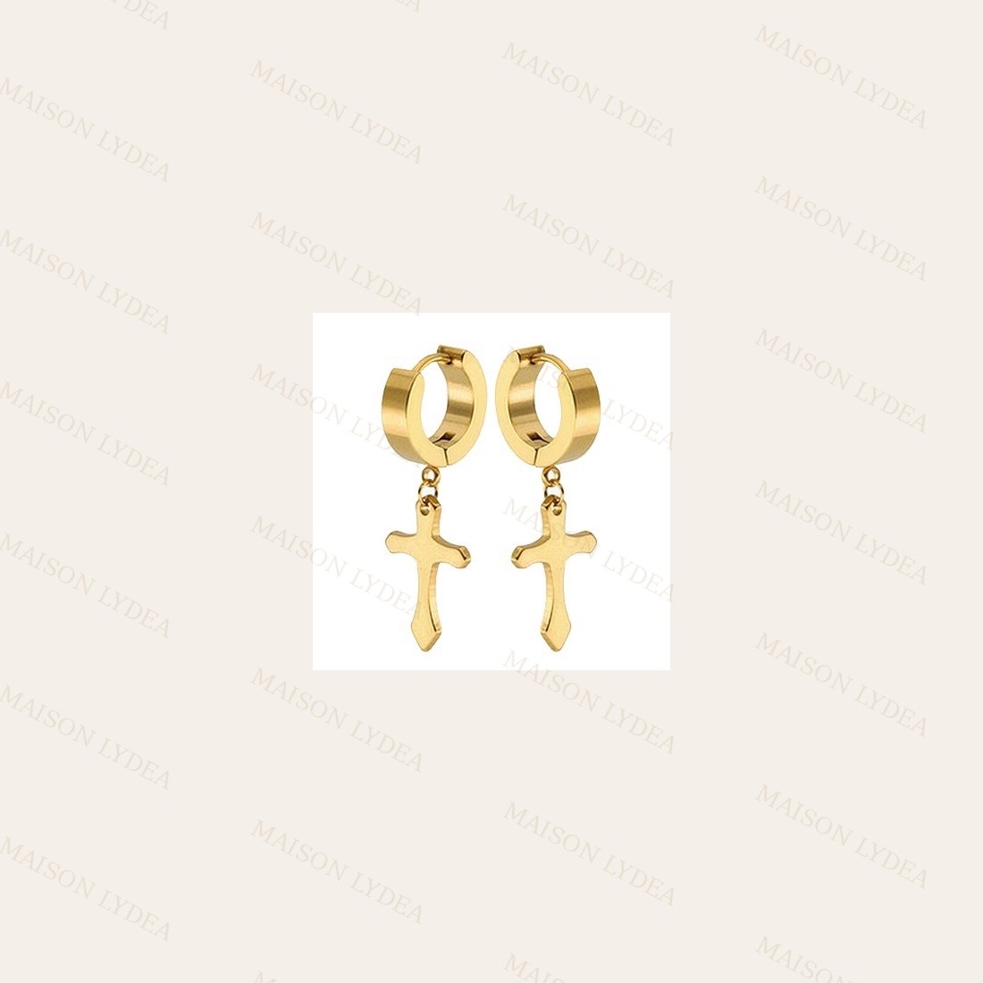 Boucles D'oreilles en Doré Créoles