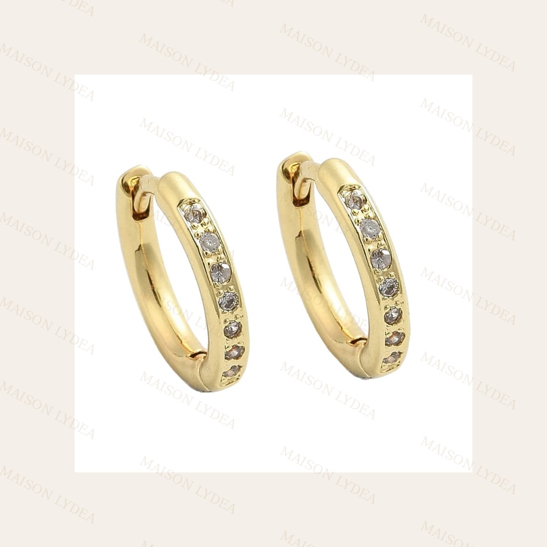 Boucles D'oreilles Créoles Dorées