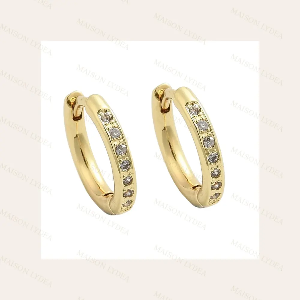 Boucles D'oreilles Créoles Dorées
