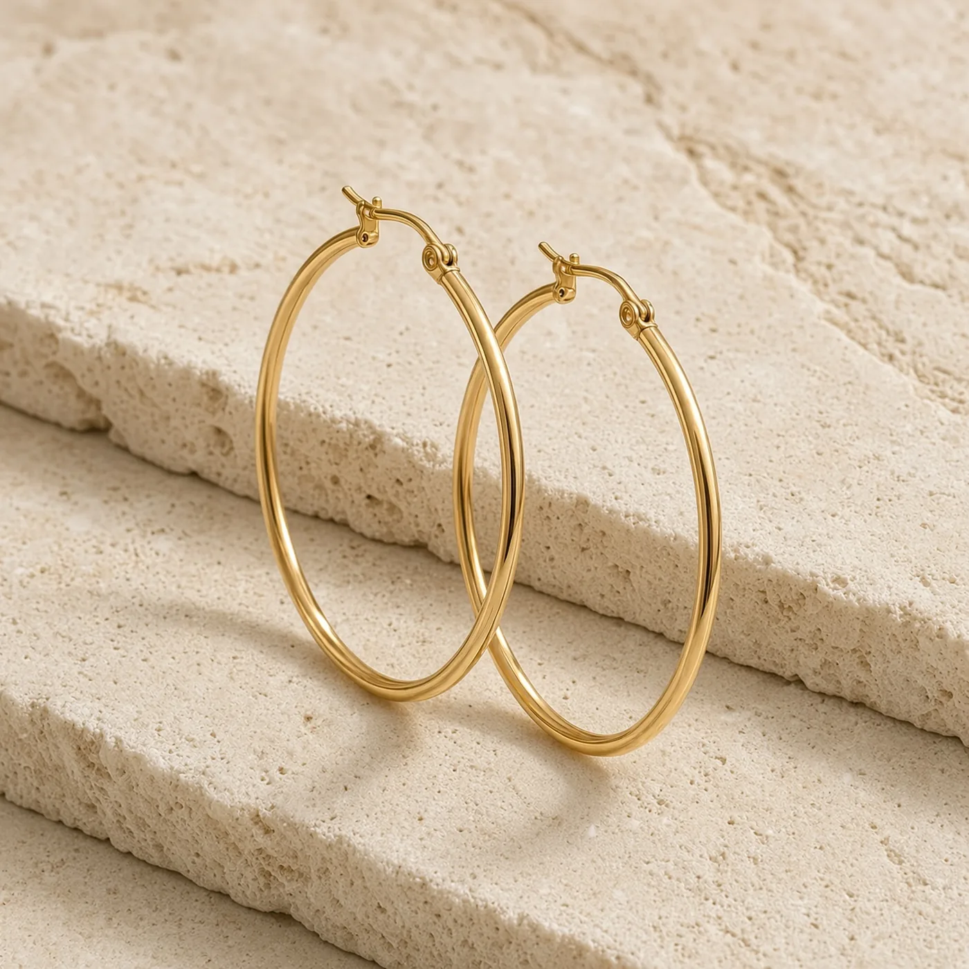 Boucles D'oreilles Femme en Créoles Argentées