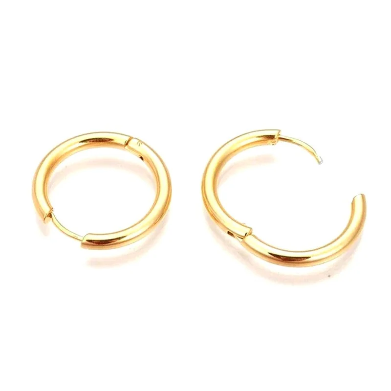 Boucles D'oreilles Femme Créoles en Doré