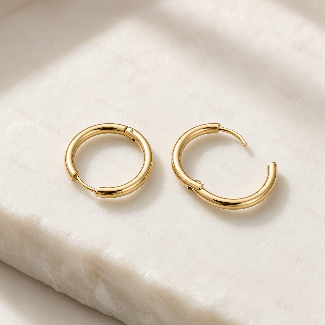 Boucles D'oreilles Femme Créoles en Argenté