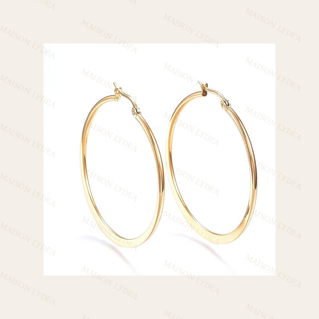 Boucles D'oreilles Femme en Dorées Créoles