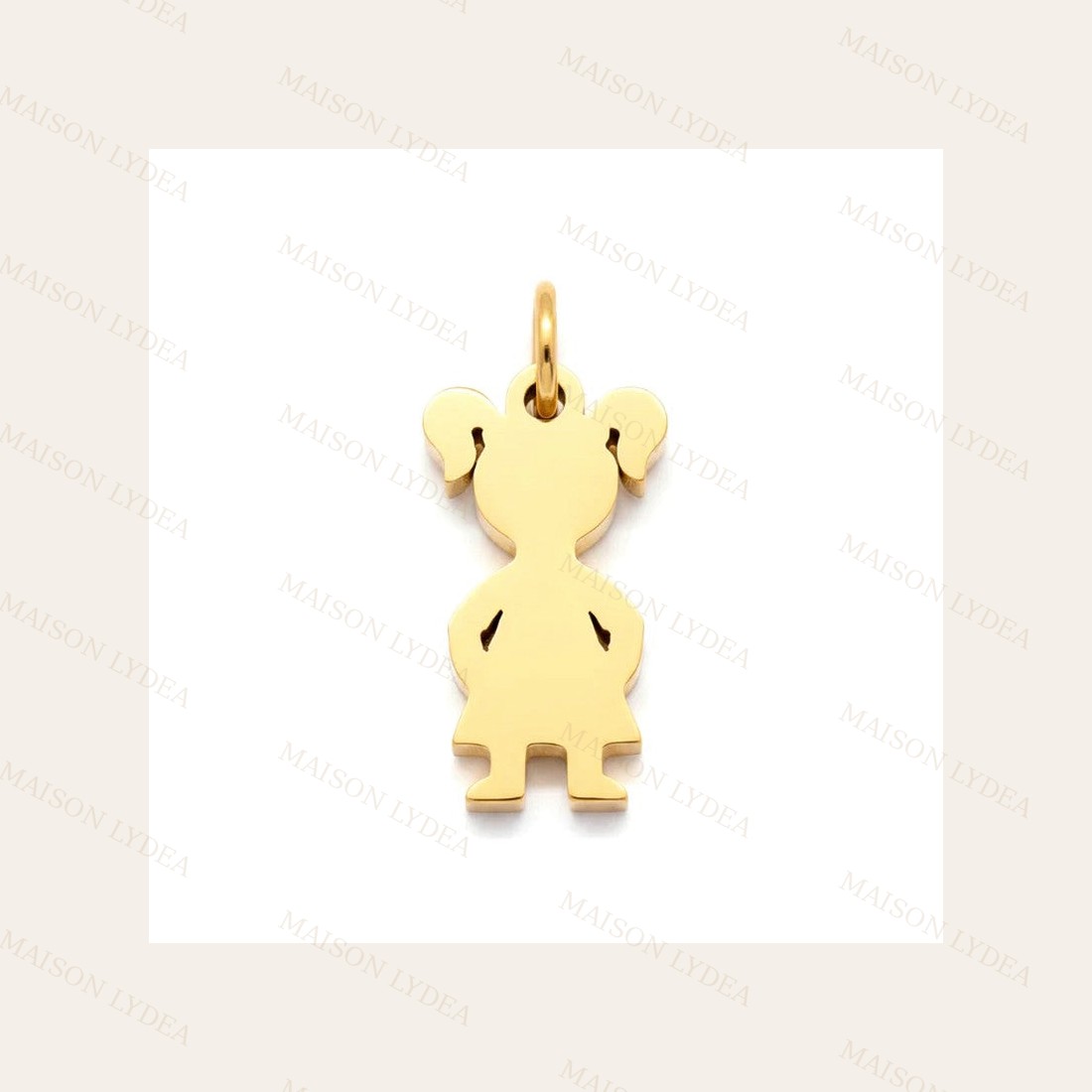 Pendentif Breloque Doré À Personnaliser Petite