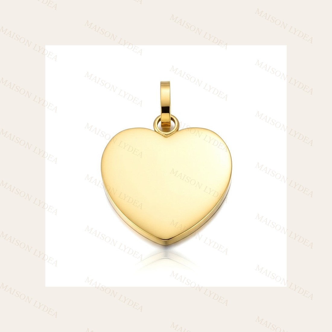 Pendentif À Personnaliser Cœur or