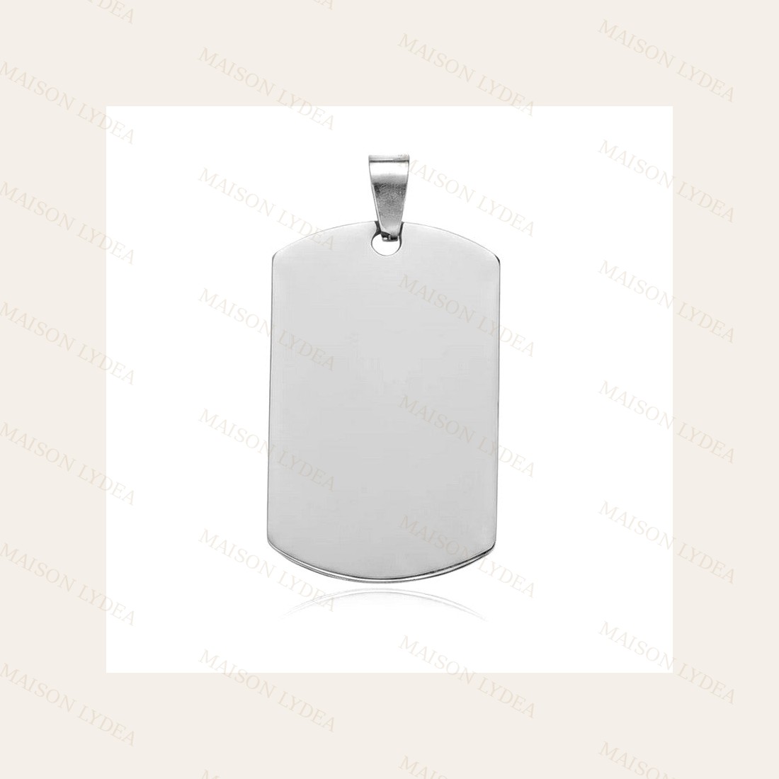Pendentif À Personnaliser Plaque Militaire